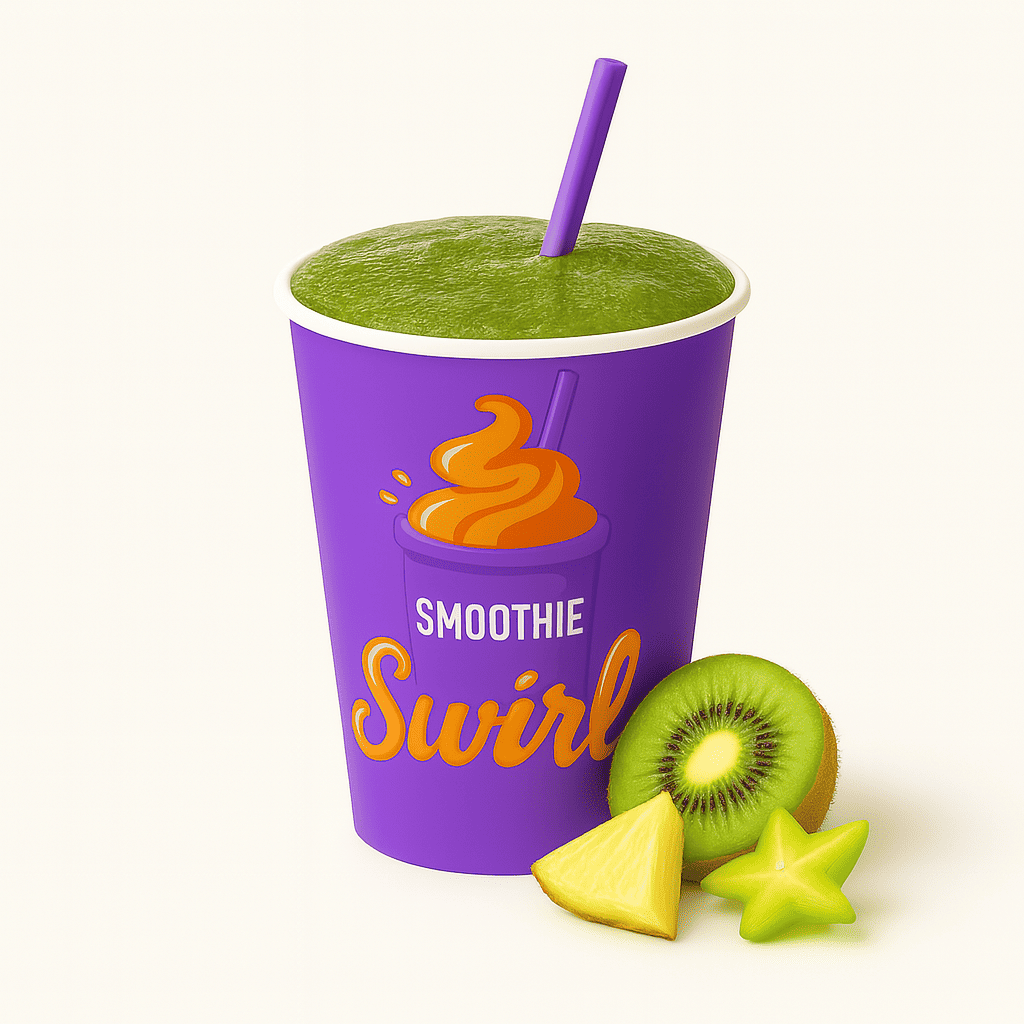 Kiwi-Pineapple Star Fruit smoothie